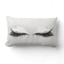 White Grey Silver Metallic Lashes Makeup Glass