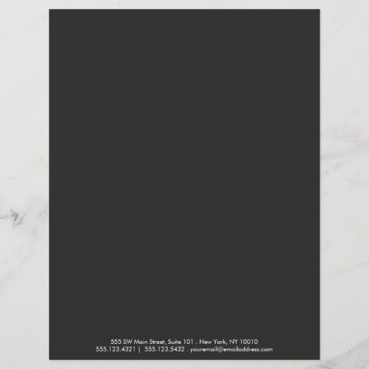 White Grey Simple Border Price List 3 Flyer (Achterkant)
