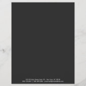 White Grey Simple Border Price List 4 Flyer (Achterkant)