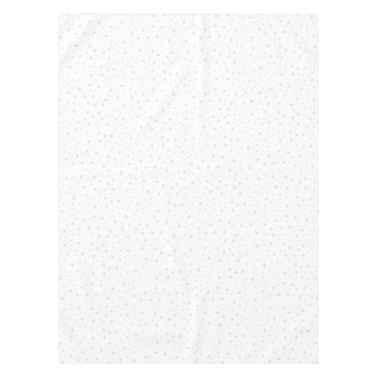 White Grey Star Kerstkerst Tafelkleed (Voorkant)
