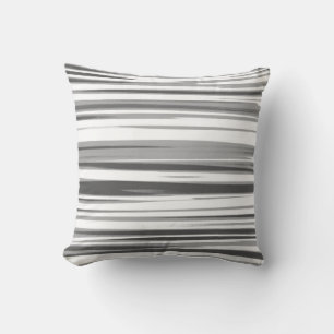 White Grey Stripes Pattern Kussen