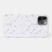 White Grey terrazzo Minimal modern Case-Mate iPhone Case (Achterkant (horizontaal))