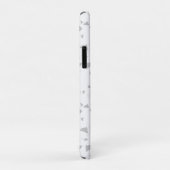 White Grey terrazzo Minimal modern Case-Mate iPhone Case (Achterkant/rechts)
