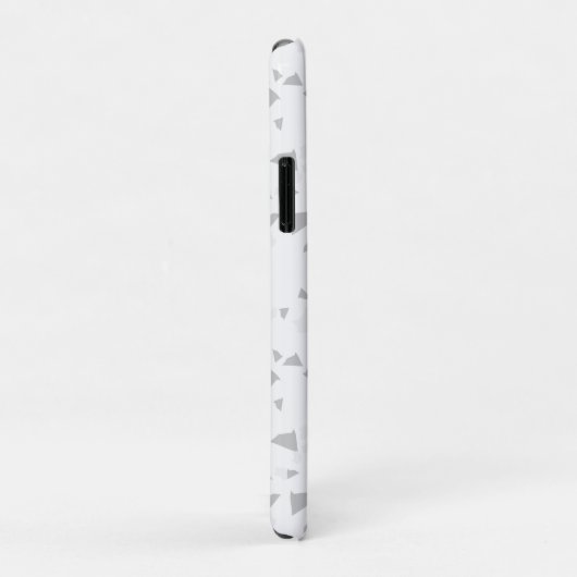 White Grey terrazzo Minimal modern Case-Mate iPhone Case (Achterkant/rechts)