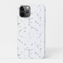 White Grey terrazzo Minimal modern Case-Mate iPhone Case