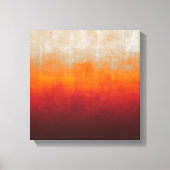 White Grey Yellow Oranje Red Rustig Abstract Canvas Afdruk (Voorkant)