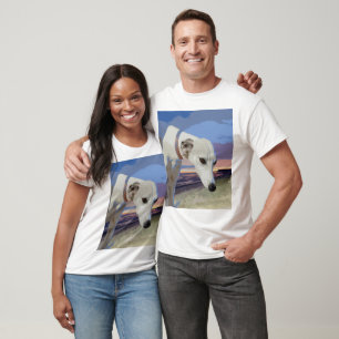 White Greyhound Oil Paint, T shirt