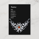 WHITE GRIFFINS RED RUBY MONOGRAM black Visitekaartje (Voorkant)