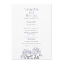 White grijs chrysanthemum trouwprogramma