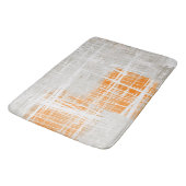 White grijs oranje abstract badmat (Gekanteld)