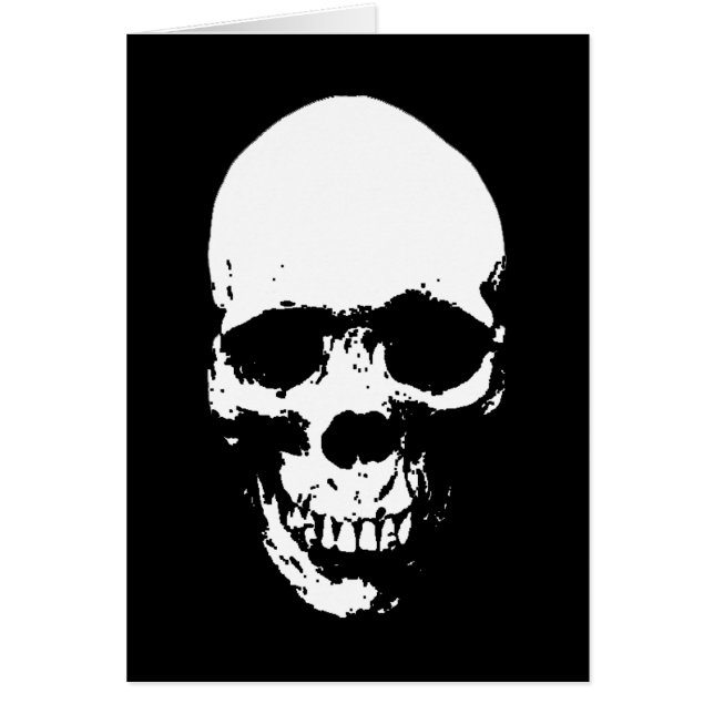White Grim Reaper Skull (Voorkant)