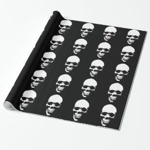 White Grim Reaper Skull Cadeaupapier