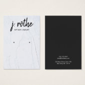 White Grunge Earring Typography Jewelry Display Visitekaartje (Voorkant /achterkant)