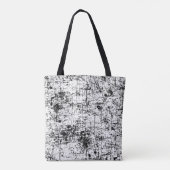 White Grunge Tote Bag (Achterkant)