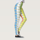 White Guardian Angel Art Custom Holiday Leggings (Rechts)