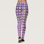 White Guardian Angel Art Custom Holiday Leggings (Achterkant)