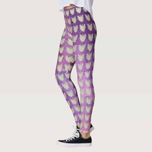 White Guardian Angel Art Custom Holiday Leggings (Links)