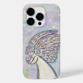 White Guardian Angel Art Custom iPhone Case (Achterkant)