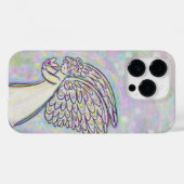 White Guardian Angel Art Custom iPhone Case (Achterkant (horizontaal))