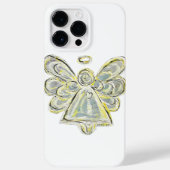 White Guardian Angel Art Custom iPhone Case (Achterkant)