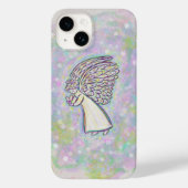 White Guardian Angel Art Custom iPhone Case (Achterkant)