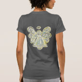 White Guardian Angel Custom Holiday Art Shirt (Achterkant)
