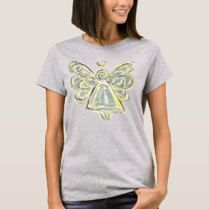 White Guardian Angel Custom Holiday Art T-shirt