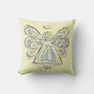 White Guardian Angel Decorative Art Sierkussen
