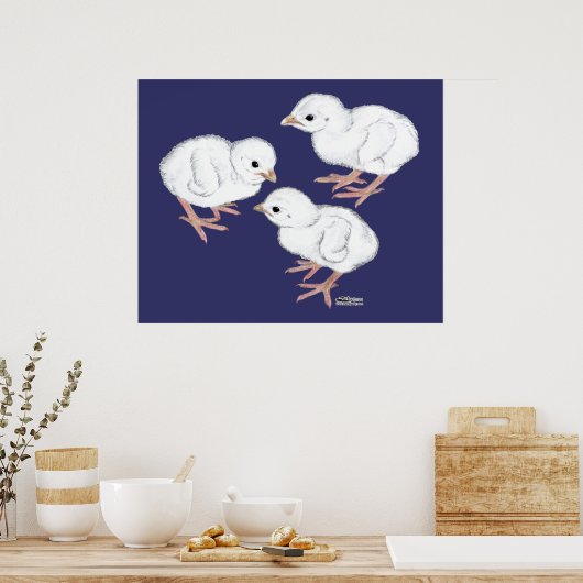 White Guinee Keets Poster (Keuken)