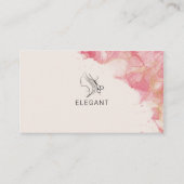 White Hair Salon Handgeschreven Script Typografie Visitekaartje (Voorkant)