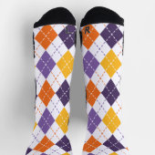White Halloween Argyle Patroon afspelen Sokken (Top)