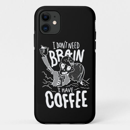 white halloween koffie drink zombie Case-Mate iPhone case (Achterkant)