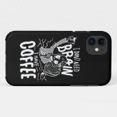 white halloween koffie drink zombie Case-Mate iPhone case (Achterkant (horizontaal))