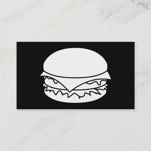 white hamburgers punch card klantenkaartje (Voorkant)