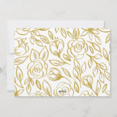 White Hand Lettered Easter Greetings Photo Card Feestdagenkaart (Achterkant)