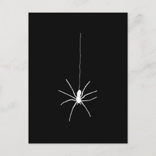 White Hanging Spider Briefkaart