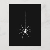 White Hanging Spider Briefkaart (Voorkant)