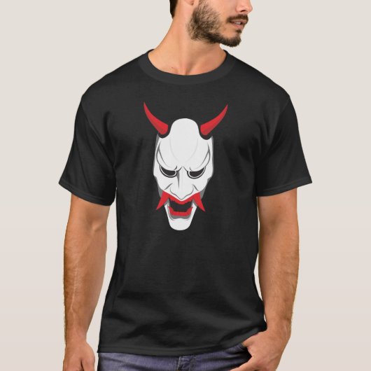 White Hannya Mask T-shirt (Voorkant)