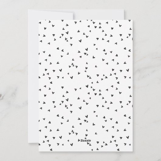 White Happy Valentine's Day Lettering Photo Feestdagenkaart (Achterkant)