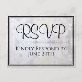 White Hart & Pioenreflecties Trouw RSVP Briefkaart