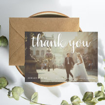 White Hartelijk dank 2 Foto bruiloft Hartelijk dan