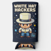 White Hat Hackers Seltzer Blikjeskoeler (Achterkant)