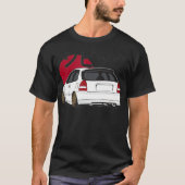 White Hatch EK JDM T-shirt (Voorkant)