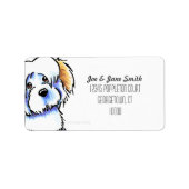 White Havanese Custom Color Etiket (Voorkant)