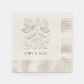 White Haven Paper Cocktail Napkins Servet (Voorkant)