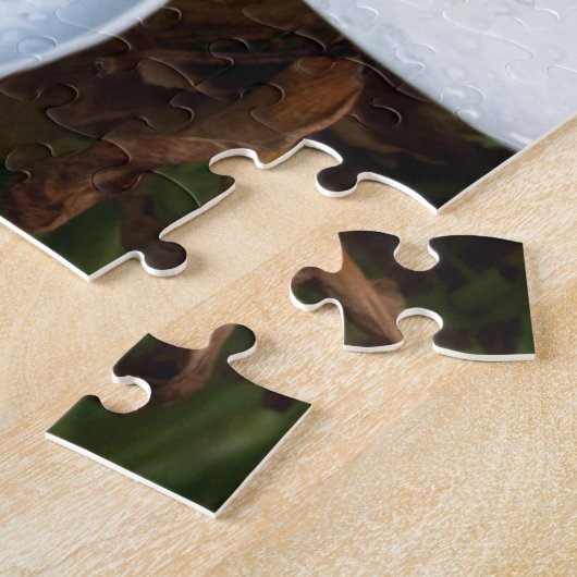 White Hawaii Plumeria Flower Legpuzzel (Zijkant)