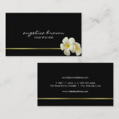 White Hawaiian Flowers Visitekaartje (Voorkant / Achterkant)