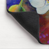 White Hawaiian orchid waterverf schilderij Muismat (Hoek)