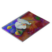 White Hawaiian orchid waterverf schilderij Notitieboek (Linkerzijde)