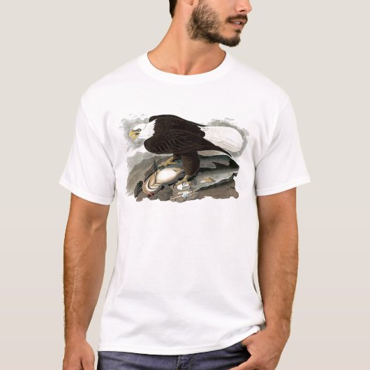 White Headed Eagle | John James Audubon T-shirt (Voorkant)